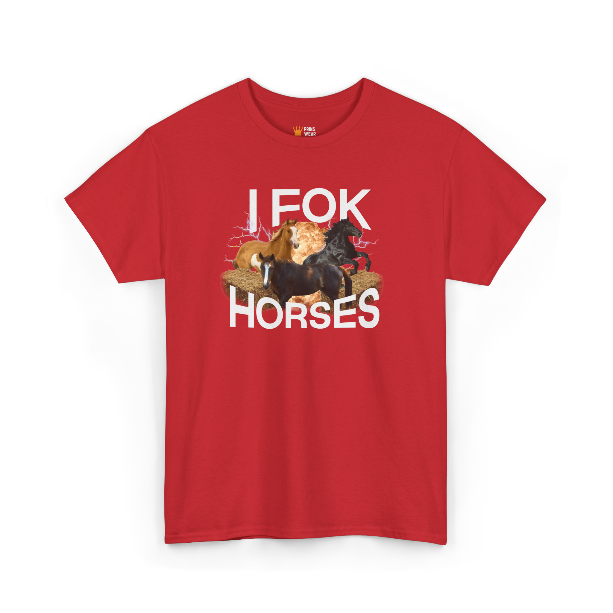 "I fok horses" T-Shirt