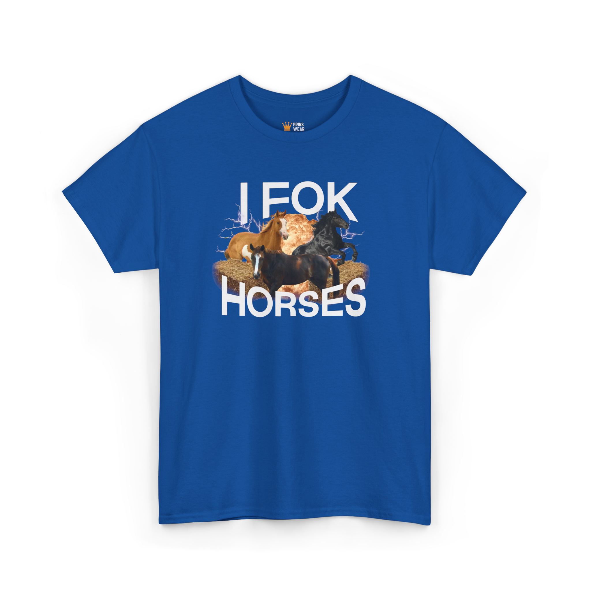"I fok horses" T-Shirt