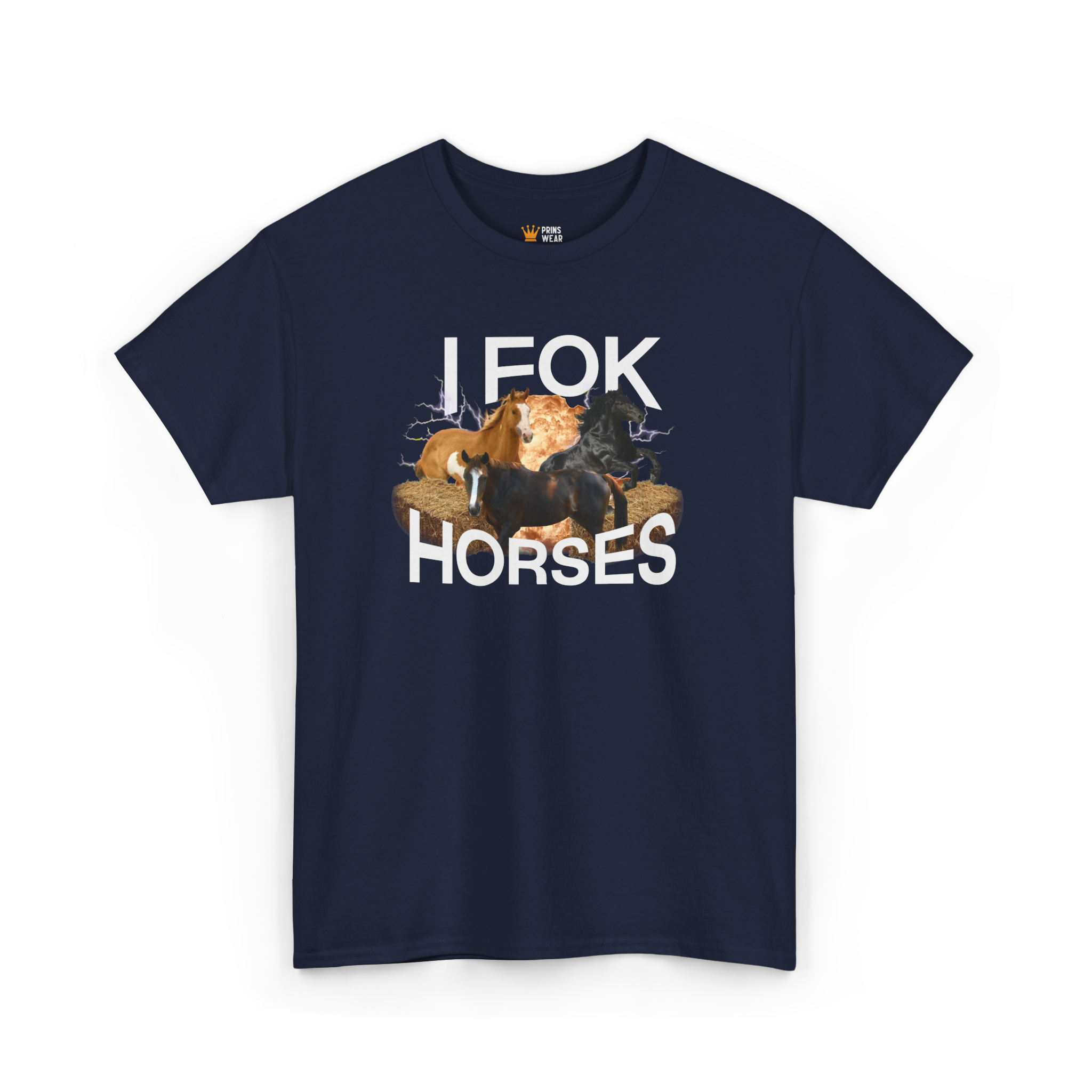 "I fok horses" T-Shirt