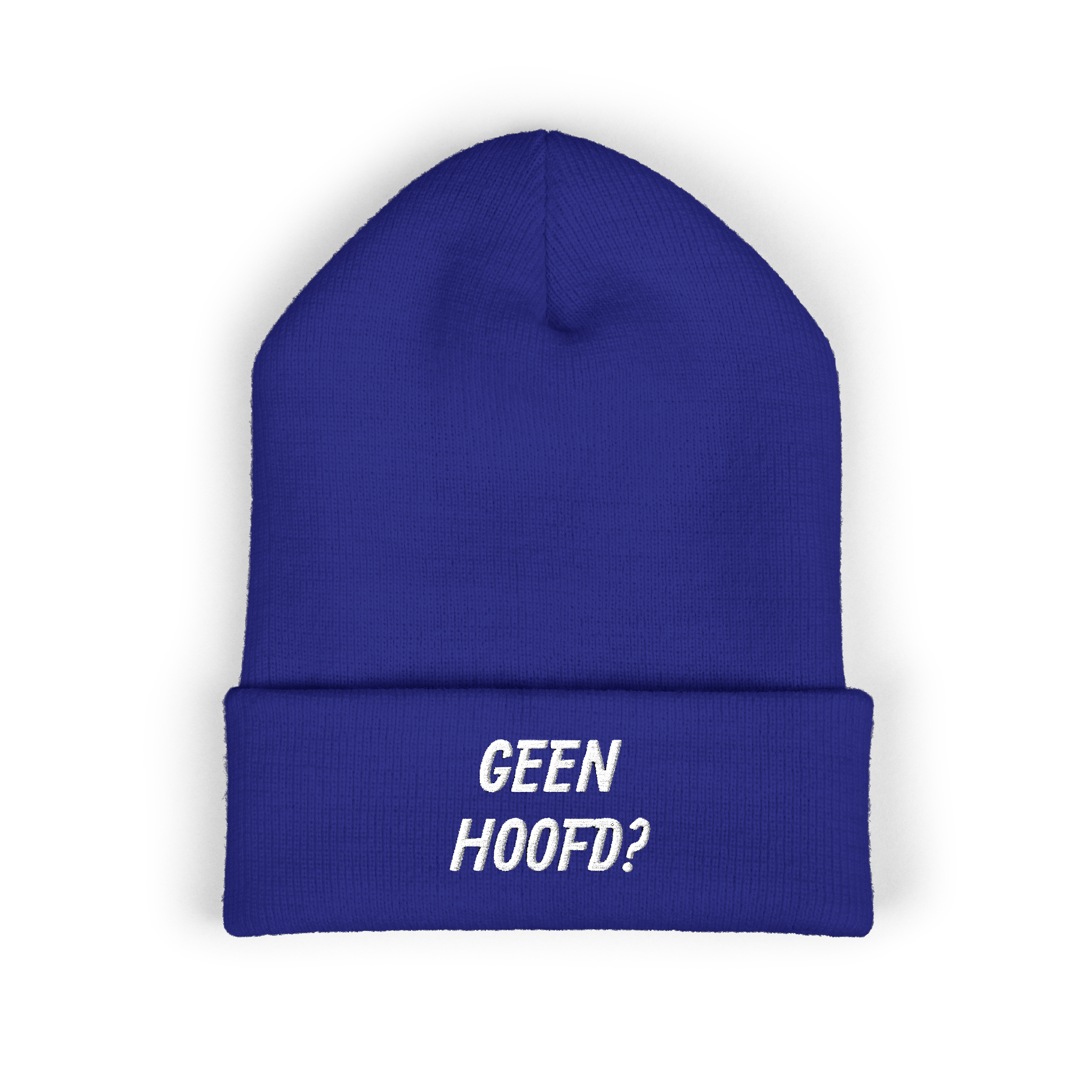 "Geen hoofd?" Muts