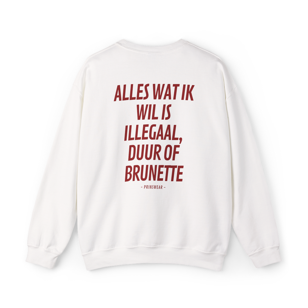 "Ik wil Brunette" Sweater